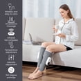 thumbnail image 2 of JUNWELL Masseur de Jambes pour la Circulation, Compression d'Air, Masseur de Mollets avec 3 Modes, 3 Intensités et 3 Modes de Chauffage, Masseur de Jambes Rechargeable Sans Fil avec Chaleur et Compression pour la Douleur R, 2 of 14