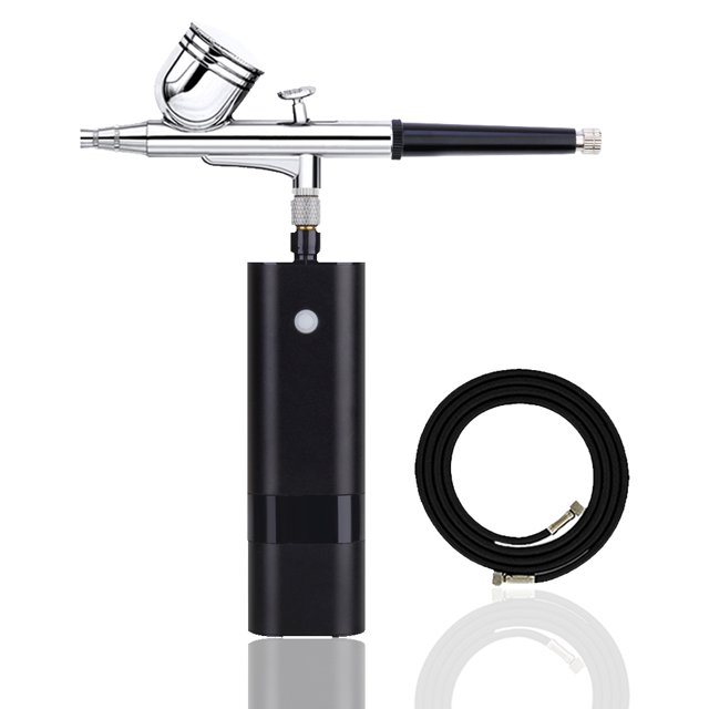 Mini Cordless Airbrush Kit High Pressure Multi-purpose Compressor Single Action Spray Gun For Art Model Makeup Nail Tools ,Easy to Use