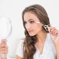 thumbnail image 3 of Unique Bargains Eyebrow Trimmer Scissors with Comb Stainless Steel Eyebrow Comb Scissors for Shaping Eyebrows White, 3 of 7