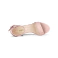 thumbnail image 4 of BLISSFUL STEP Women's Shoes Ankle Strap Block Heel Buckle Open Toe Sandals Light Pink 7, 4 of 8
