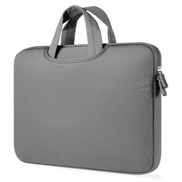 Sac pour Ordinateur Portable 11 13 14 15 15,6 Pouces Mallette, Sac Messager d'Épaule Extensible pour Ordinateur, Étui de Transport Imperméable avec Pochette pour Tablette, Organisateur pour Hommes Femmes, Affaires Voyage Collège École - Noir