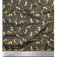 thumbnail image 1 of Soimoi Gray Moss Georgette Fabric Abstract & Arrow Symbol Print Fabric by the Yard 42 Inch Wide, 1 of 5