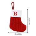 thumbnail image 3 of Christmas Decorations Outdoor Indoor,Christmas Decorations For Home,Cute Letters Christmas Stocking Decoration Christmas Tree Pendant Christmas Style Wool Knitted Socks Decoration Props, 3 of 3
