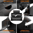 thumbnail image 3 of Outdoor IP44 Waterproof Connection Box by Restmo, Weatherproof Electrical Extension Cord Cover, Safety Seal Enclosure to Protect Holiday Decorations, LED Strip Light, Power Tool, Fountain, Black, 3 of 7