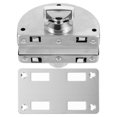 thumbnail image 1 of Shisuyan Heavy Duty Frameless Glass Door Hasp Silver 1Set, 1 of 8