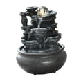 thumbnail image 2 of simhoa Cascade Intérieure Illuminée Maison Terrasse Pendaison de Crémaillère Bureau Table F, 2 of 8