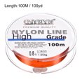 thumbnail image 2 of Uxcell 109Yard 3Lb Fluorocarbon Coated Monofilament Nylon Fishing Line Wine Red, 2 of 7