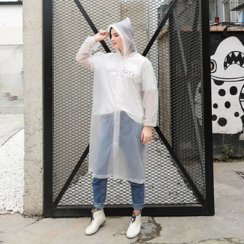 Imperméable Réutilisable pour Adultes, Poncho Imperméable d'Urgence, Pluie, Festival, Camping, Randonnée, Mode, Femmes, Hommes, Imperméable, Poncho, Veste Imperméable, Manteau à Capuche de Pluie, Vêtement de Protection Solaire pour Voyage