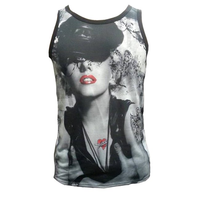 Mens Rebel Marilyn Sublimation Tank Top - Small