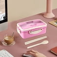 thumbnail image 1 of Vaidha Lunch Box Can Be Heated Household Students Sealed Lunch Box Cutlery Spoon Preservation Box, 1 of 6