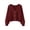 Red, variant on Hontri Cardigan Sweaters for Women Womens Solid Color Sweater Women Vintage Tops Loose Outer Wear V Neck Short Knitted Cardigan Ja Clearance Red One Size