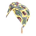 thumbnail image 3 of 3PCS Floral Print African Turban for Women Knot Pre-Tied Bonnet Beanie Cap Headwrap, 3 of 4