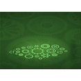 thumbnail image 1 of Ahgly Company Tapis d'Aire Rectangulaire Transitionnel Vert pour Intérieur, Lavable à la Machine, 3 Pieds x 5 Pieds, 1 of 7