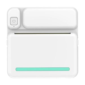 Mini Imprimante de poche C19 portatif Mini Imprimante de poche, imprimante thermique intelligente sans encre, avec 1 Roule de papier Bluetooth Mini Imprimante, pour Notes et Stickers Papier d'impression