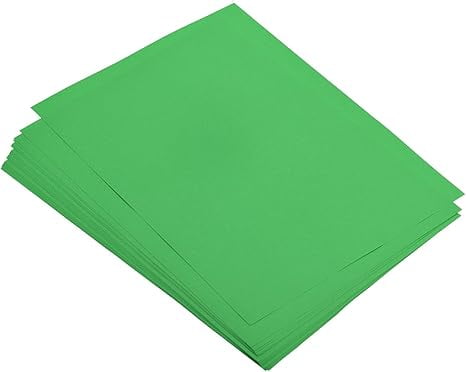 A4 Colored Paper 11.7"x8.2" – 100 Sheets, Multipurpose for Printer, Document Copying & Art Craft Projects, Green--