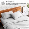thumbnail image 3 of Bare Home Pillowcase Set - Premium 1800 Collection - Double Brushed - Ultra Soft - Standard Size, Cloud Gray, 2 Count, 3 of 7