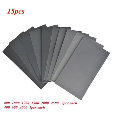 400 600 3000 800 1000 1200 1500 200 0 2500 Papier à Griller pour Sable Humide/sec 15 Pcs/ensemble