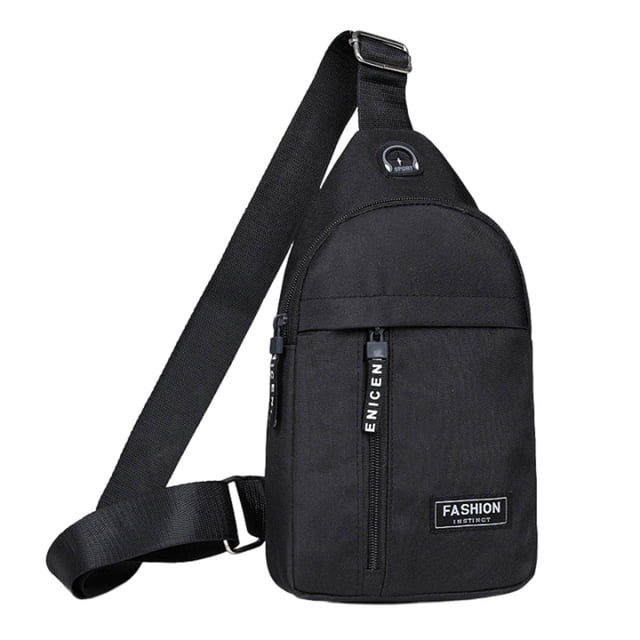 Bag Strap Crossbody,Strap Bag Crossbody Backpack with With Headphone Hole Strap Backpack Hiking Backpack Multipurpose Crossbody Chest Bag,Backpack for Hiking