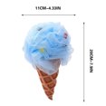thumbnail image 3 of TopLLC Bath Loofah Sponge, Cute Ice Cream Design Body Scrubber with Hanging Rope, Flexible Fine Mesh Exfoliating Shower Pouf Deep Cleaning Body Wash Puff Bathing Accessories for Kid Men and Women, 3 of 9
