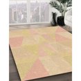 thumbnail image 3 of Ahgly Company Tapis d'Intérieur Lavable à la Machine, Carré, Transitionnel, Orange, Tapis de Zone, 4 Pieds Carré, 3 of 7