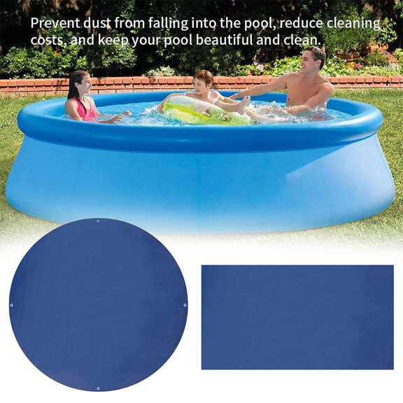Couverture de Piscine Imperméable Anti-Poussière Film Isolant de Piscine Pliable Réutilisable Protecteur de Piscine