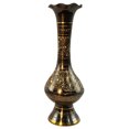 thumbnail image 1 of Natural Geo Vase de Table Élégant en Laiton Noir/or de 10 Po, 1 of 5