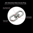 thumbnail image 3 of Character Ring Fishing Tackle Accessories 2pcs Fish Tool Keyring Silver Camping M4/M5/M6 Durable Stainless Steel Swivel, 3 of 11