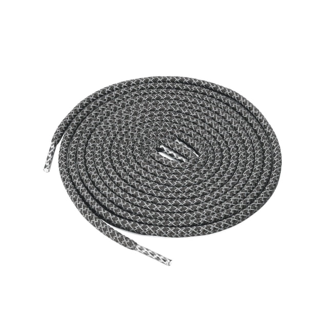 INSPIRE CHIC 2 Paires Lacets Ronds Élastiques Réfléchissants Unisexes pour Espadrilles Gris Foncé 160 cm/63 Pouces