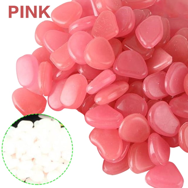 Glow in the Dark Pebbles Luminous Stones Rocks for Garden Aquariums Decoration