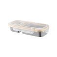 thumbnail image 1 of Maoww Convenient Stainless Steel Snack Containers For Kids Yogurt And Salad Dressings. Snack Box Container Steel natural color Two grids, 1 of 6