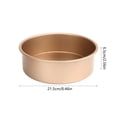 thumbnail image 3 of MTBLYS Cake Baking Pan Non Stick Metal Square Mold 8.46X8.46X2.56 Inch 1 Piece Diy Baking Tool Homemade Dessert, 3 of 6