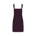 thumbnail image 4 of KIHOUT Salopette Tablier pour Femmes Été Bretelles Ajustables Robe Courte Côtelée pour Dames avec Poches, 4 of 6