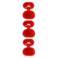 thumbnail image 2 of crativent Silicone Earbuds Box Headset Storage Case For Airdots Youth Version red 3Set, 2 of 6