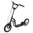 thumbnail image 1 of Aosom Kick Scooter, Teens Scooter with Adjustable Height Handlebar, Black, 1 of 10