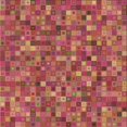 thumbnail image 1 of Ahgly Company Machine Washable Indoor Square Transitional Crimson Red Area Rugs, 5' Square, 1 of 7