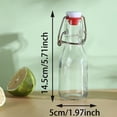thumbnail image 2 of Snap Top Glass Bottle Caps Swing Stopper Reusable Silicone Lids for Beverage Storage Easy Clean Outdoor Picnic Kitchen Camping, 2 of 5
