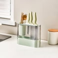 thumbnail image 5 of AYktou Home Organizers and Storage Slot Clear Knife Block Without Knives,Kitchen Knife Organizer Stand Knife Dock Rack For Kitchen Cutlery Storage Accessories for Party Indoors, 5 of 5