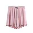 thumbnail image 2 of SDNall Womens Summer Wide Leg High Waist Outing Bandage Solid Short Pants, 2 of 9