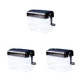 thumbnail image 1 of maskred Compact Manual Shredders, Portable, Black, 3 Count, 1 of 6