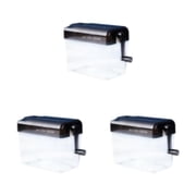 Decodeary Efficient And User-friendly Manual Shredder For Non-skid Pads Portable Shredder black 3Set