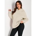thumbnail image 2 of ORUYROP Sweat à Capuche Surdimensionné pour Femmes Pull Pull à Manches Longues avec Poche, 2 of 7