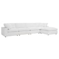 thumbnail image 4 of Modway Commix 5 Piece Down Filled Overstuffed Sectional Sofa Set in Pure White, 4 of 10