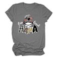 thumbnail image 1 of T-shirt Décontracté à Manches Courtes et Col Rond pour Femme avec Lettres « One Loved Mama », 1 of 1