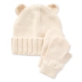 thumbnail image 1 of Ensemble 2 pièces avec tuque et mitaines George pour petites filles, 1 of 4