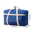 thumbnail image 3 of Large Capacity Travel Bag Waterproof Storage Bag with Reinforced Handles Non-Woven Fabric Foldable Reusable for Travel Moving Home Organization 1-Pack, 3 of 6
