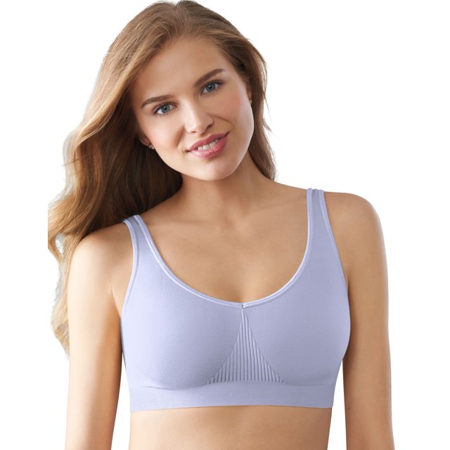 Bali Womens One Smooth All Around Smoothing Bralette, M, Lavender Moon