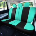 thumbnail image 2 of FH Group Light & Breezy Flat Cloth Car Seat Cover Set For Car Truck SUV Van Mint - Rear, 2 of 5