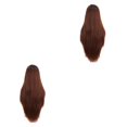 thumbnail image 3 of ZheElen Perruques Synthétiques pour Cheveux Naturels Résistantes Perruque Synthétique Longue Cheveux Lisses Facile à Porter 9582-18 2Ensemble, 3 of 6