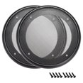 thumbnail image 1 of Unique Bargains 2 Pcs Protection de Haut-Parleur 8 Pieds Grille Décorative Cercle Pièces Audio Noir, 1 of 1