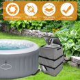 thumbnail image 2 of CNKOO Hot Tub Spa Heater Pump Cover Protective Hot Tub Pump Cover Waterproof Dustproof Hot Tub Insulated Pump Cover for Most Hot Tub Spa Heater Pumps All Weather Protection, 2 of 7